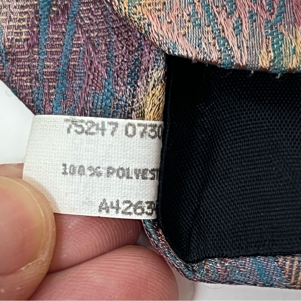 Vintage Oscar de la Renta Studio Men’s Watercolor Necktie Tie Pastel Abstract - Picture 6 of 11